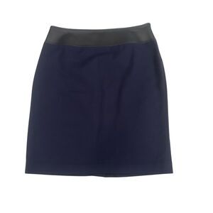 St John Skirt Womens 6 Leather Waist Trim Classic Work Wear Career Office